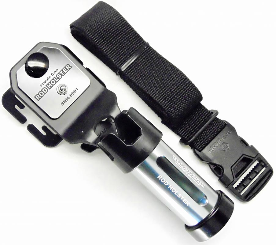 Поясной держатель для спиннинга Tanahashi Rod Holster серый