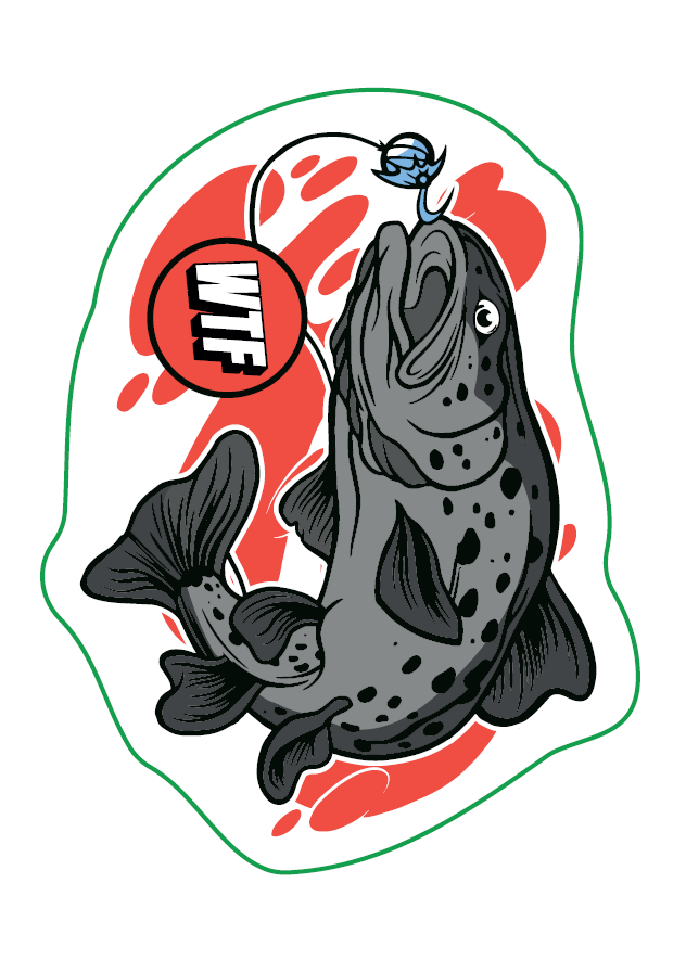 Наклейка WTFish Salmon (мульти) арт: WTF-SAL
