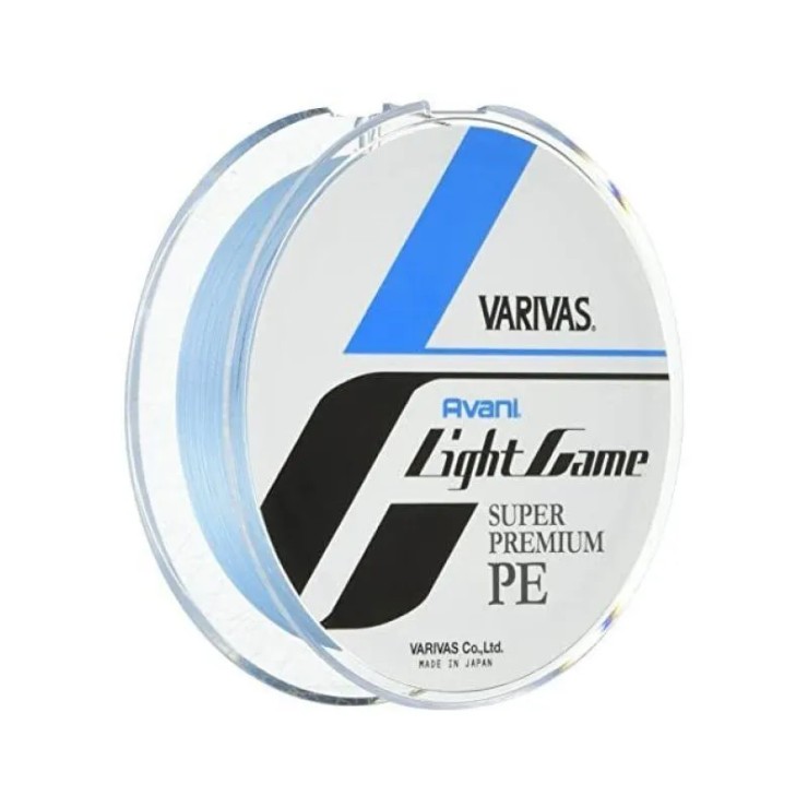 Плетеный шнур Varivas Avani Light Game Super Premium PE X4 #0,3 - 0,09мм - 100м - голубой