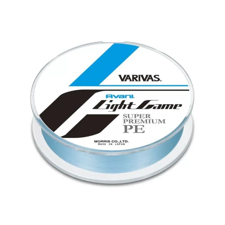 Плетеный шнур Varivas Avani Light Game Super Premium PE X4 #0,3 - 0,09мм - 100м - голубой