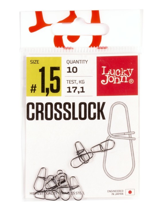 Застежка Lucky John Pro Series CROSSLOCK #1,5 - 17,1кг