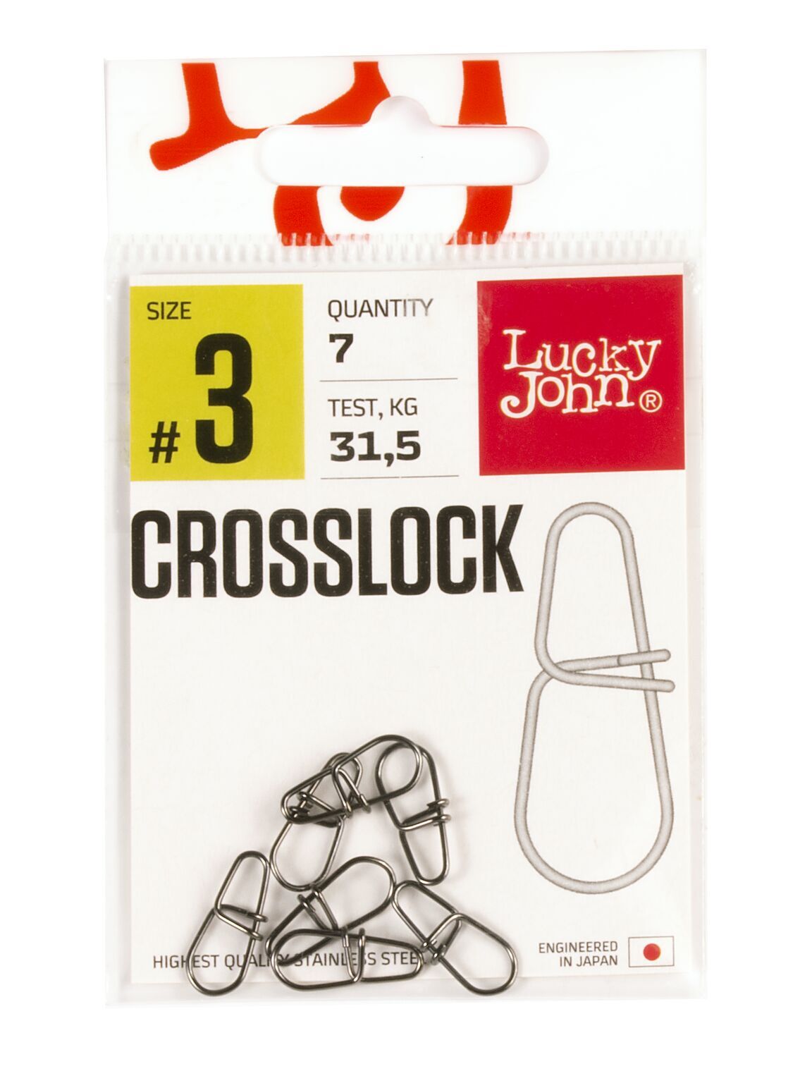 Застежка Lucky John Pro Series CROSSLOCK #3 - 31,5кг