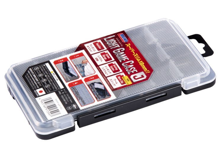 Коробка Meiho Light Game Case J 175*105*22 - прозрачный / черный