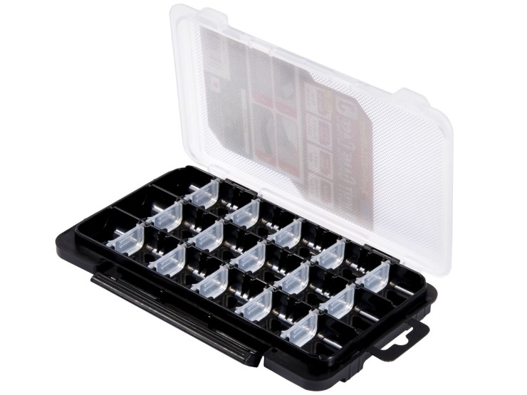 Коробка Meiho Light Game Case J 175*105*22 - прозрачный / черный