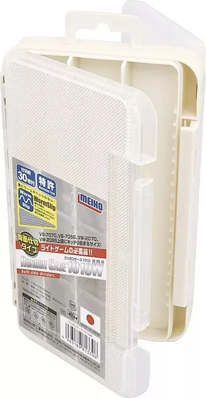 Коробка Meiho Rungun Case 1010W 175*105*38 - двухсторонняя / белый